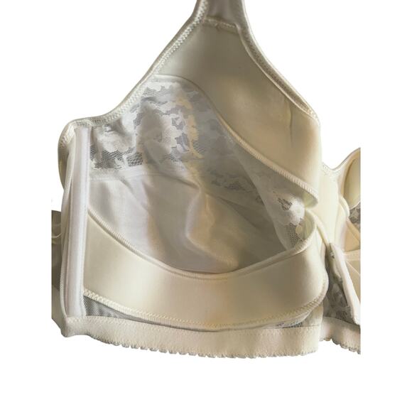 Comfort Choice NWOT Women's 46C Easy Enhancer Unlined Wireless Classic Lace Bra - Picture 4 of 10